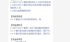 2022湖北十堰最新风险等级名单(持续更新)